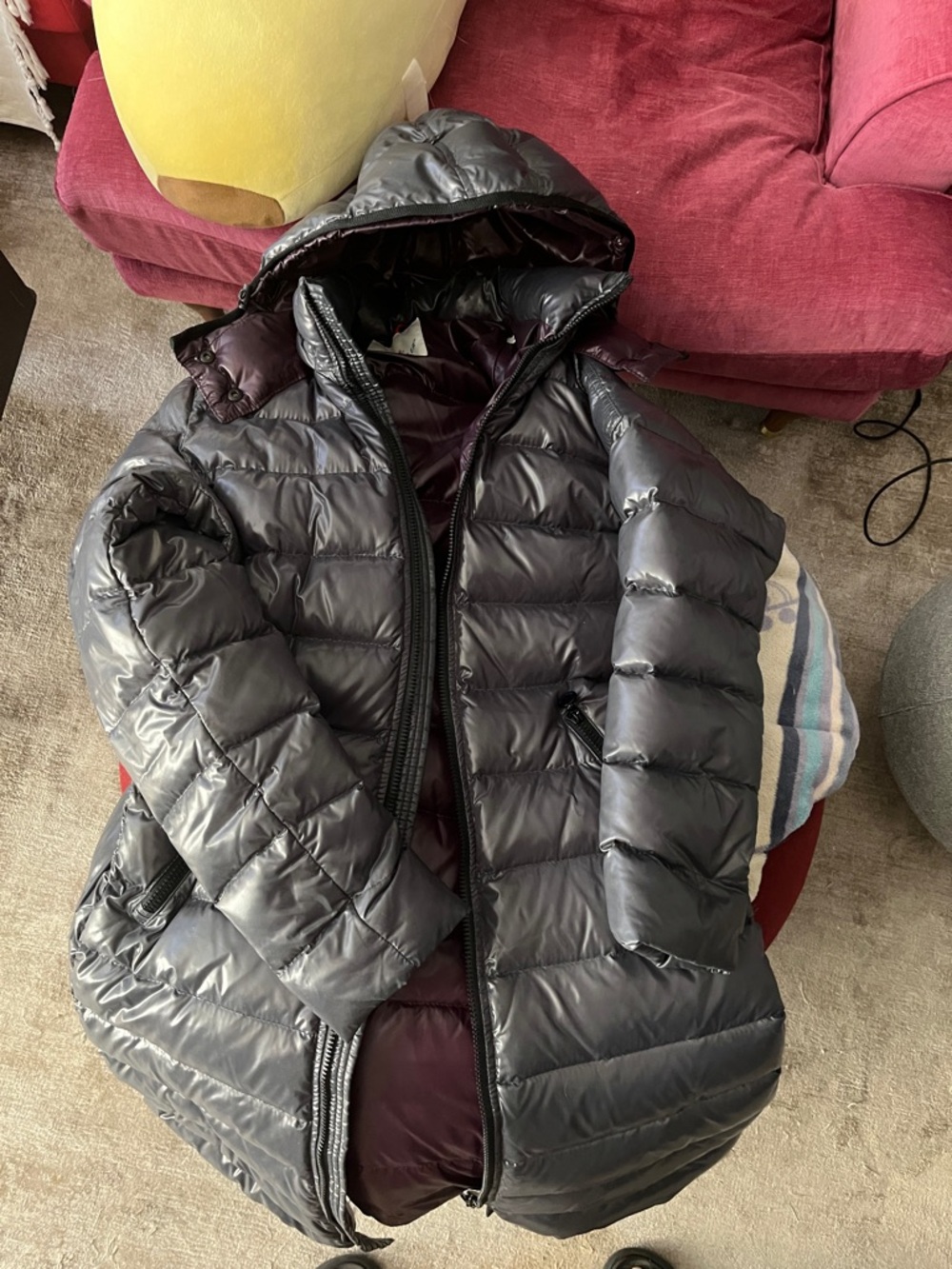 Moncler Moka Long Down Jacket size 2